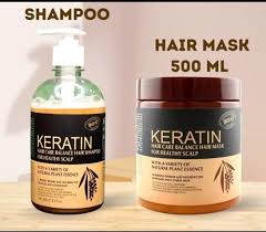 Pack Of 4 Items Keratin Hair Mask| Karatin Shampoo| Karatin Hair Serum